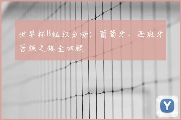 世界杯B组积分榜:葡萄牙、西班牙晋级之路全回顾